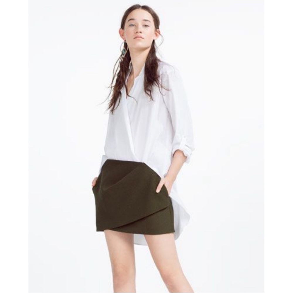 Green Zara Skirt